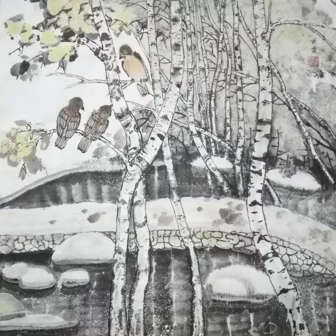靳榮云冰雪礬墨畫與傳統(tǒng)國畫匯報(bào)展