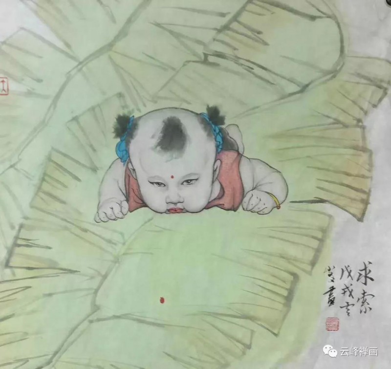 雲(yún)峰禪畫集 | 月滿明光又月缺，不知心事留多久