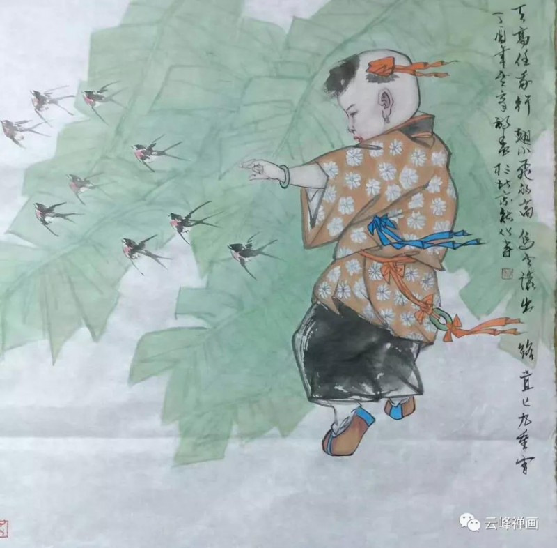 雲(yún)峰禪畫集 | 月滿明光又月缺，不知心事留多久