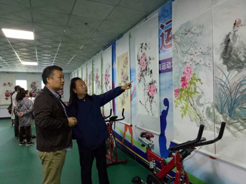 安陽(yáng)市林陽(yáng)傳統(tǒng)寫意花鳥(niǎo)畫研修班—— 迎國(guó)慶華強(qiáng)城社區(qū)《 盛世 花開(kāi)》國(guó)畫展