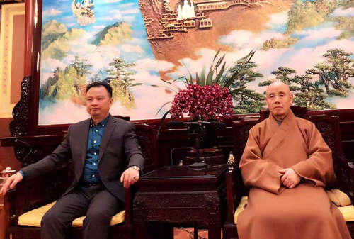 阮先鋒到廣濟(jì)寺拜訪中國佛教協(xié)會副會長釋演覺