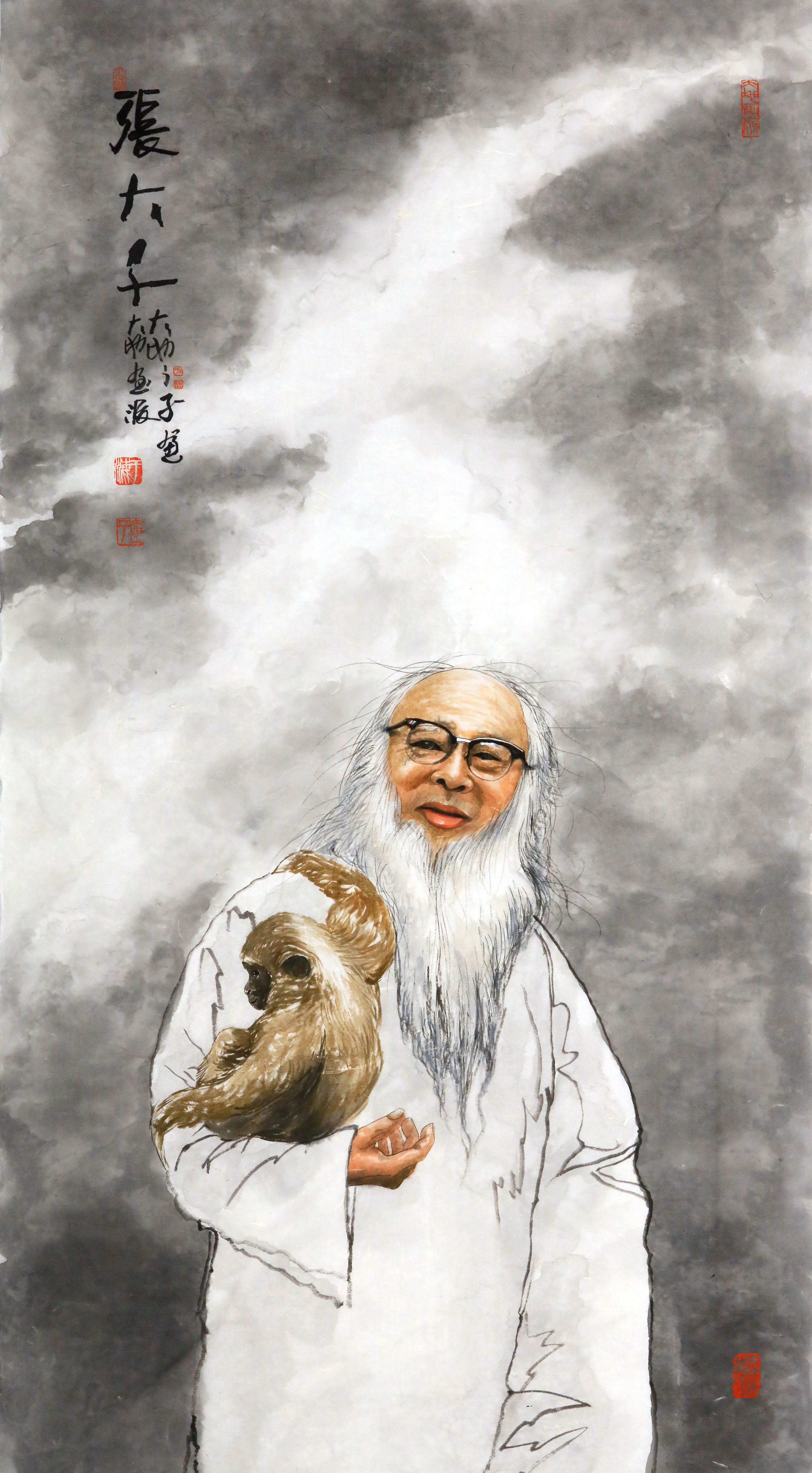 《大千云境》70<em></em>x140cm--水墨厚彩境畫.jpg