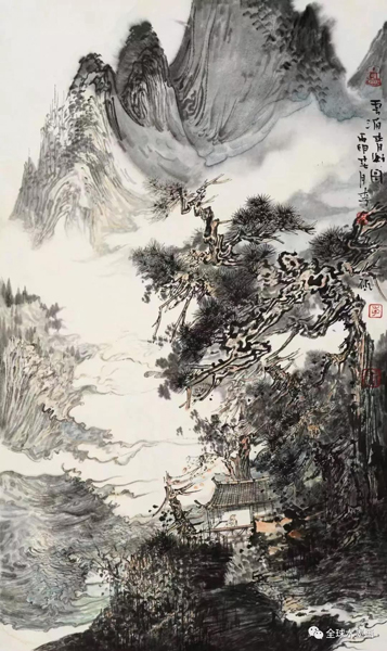李砥山水畫作品欣賞