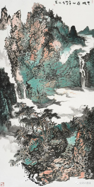 李砥山水畫作品欣賞