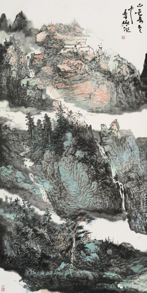 李砥山水畫作品欣賞