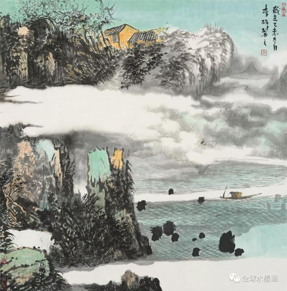 李砥山水畫作品欣賞