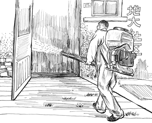 武漢高校教師鋼筆畫記錄戰(zhàn)“疫”瞬間