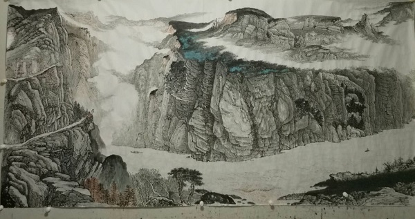 嶗峰潑彩墨 峨眉寄丹青 記當(dāng)代山水畫(huà)家管盛