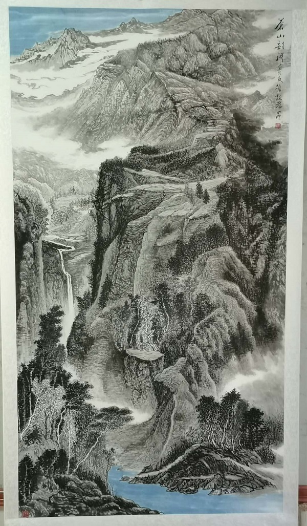 嶗峰潑彩墨 峨眉寄丹青 記當(dāng)代山水畫(huà)家管盛