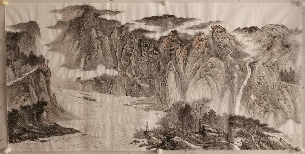 嶗峰潑彩墨 峨眉寄丹青 記當(dāng)代山水畫(huà)家管盛