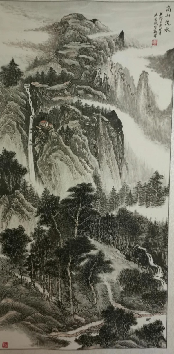 嶗峰潑彩墨 峨眉寄丹青 記當(dāng)代山水畫(huà)家管盛