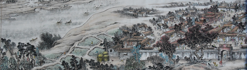 笑難（王建國(guó)）山水畫欣賞