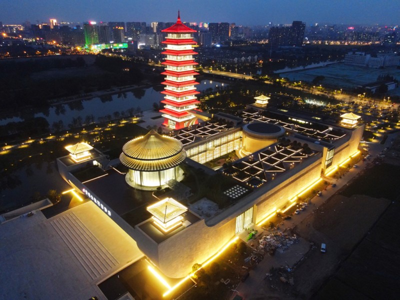中國大運(yùn)河博物館試燈