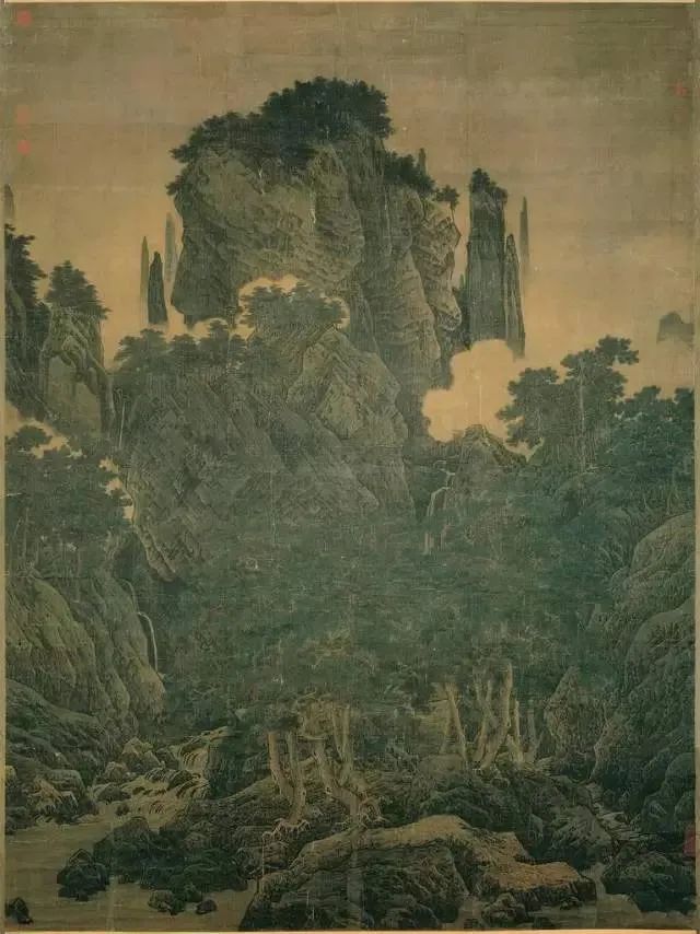 宋代李唐（1066-1150），《萬(wàn)壑松風(fēng)圖》。