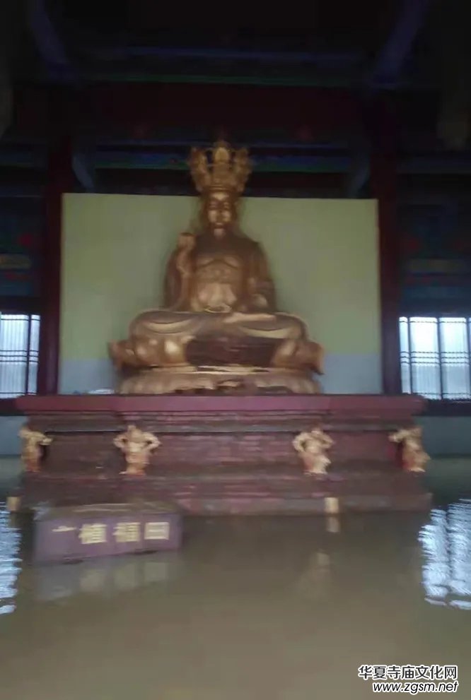暴雨下的滎陽洞林寺受災實況，千年古剎災后修建迫在眉睫