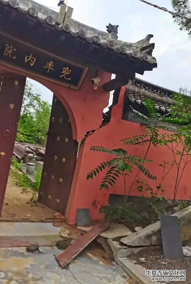 暴雨下的滎陽洞林寺受災實況，千年古剎災后修建迫在眉睫