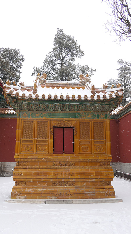 雪中景山公園、故宮