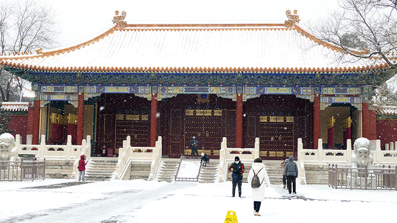 雪中景山公園、故宮——李月攝影