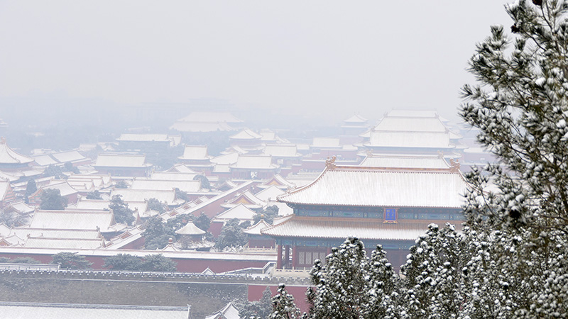 雪中景山公園、故宮——李月攝影