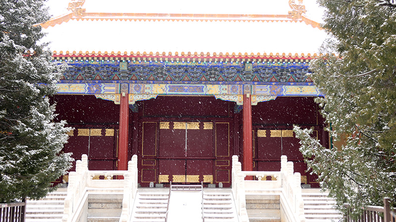 雪中景山公園、故宮——李月攝影