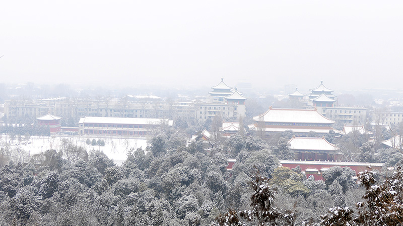 雪中景山公園、故宮——李月攝影