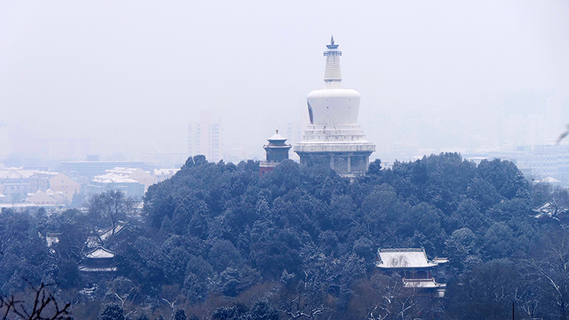 雪中景山公園、故宮——李月攝影