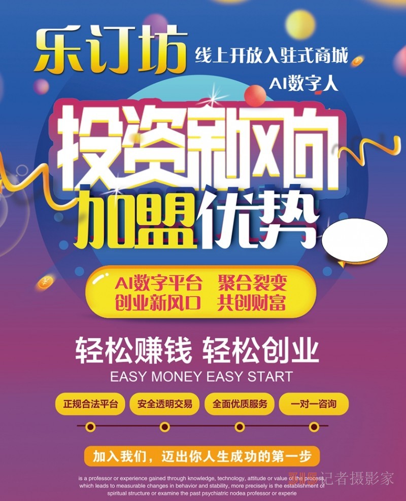 樂訂坊數(shù)字人AI技術(shù)+315記者攝影家與影樓及攝影師業(yè)務(wù)合作運營方案