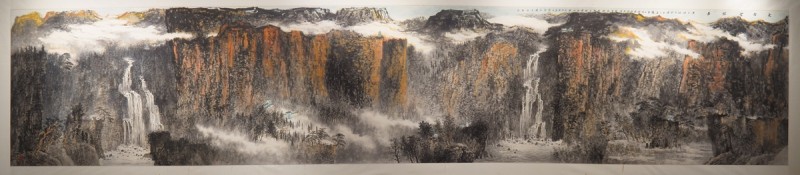 太行精神鑄丹青 筆墨抒懷頌時代“太行太行”何海闊山水畫作品晉京展在京啟幕