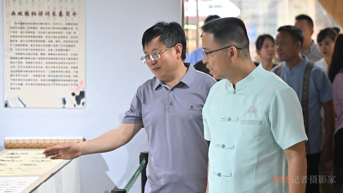 西雙版納州景洪市市長刀海清參觀展覽