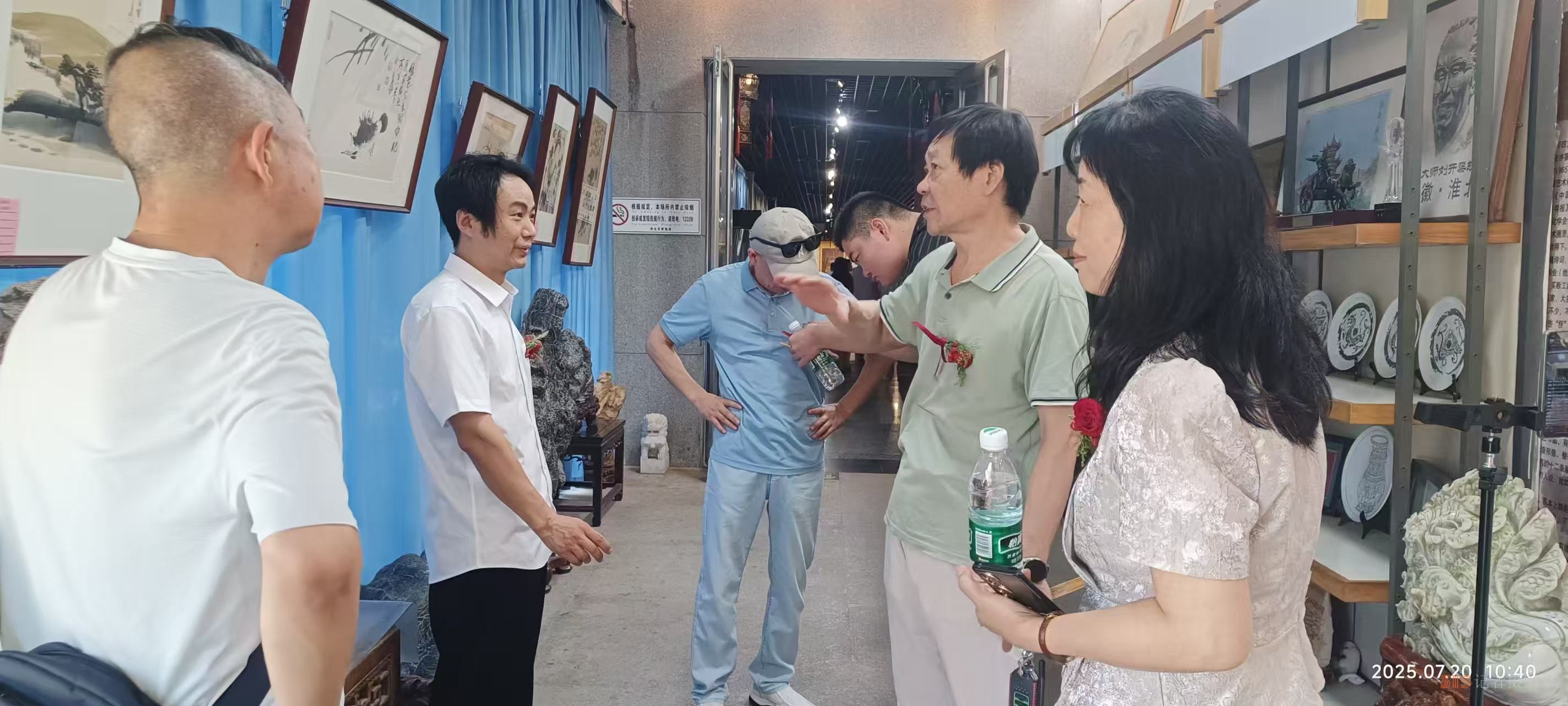 彩墨寄情 藝脈傳承 馬軍李靖師生作品展在淮北舉行